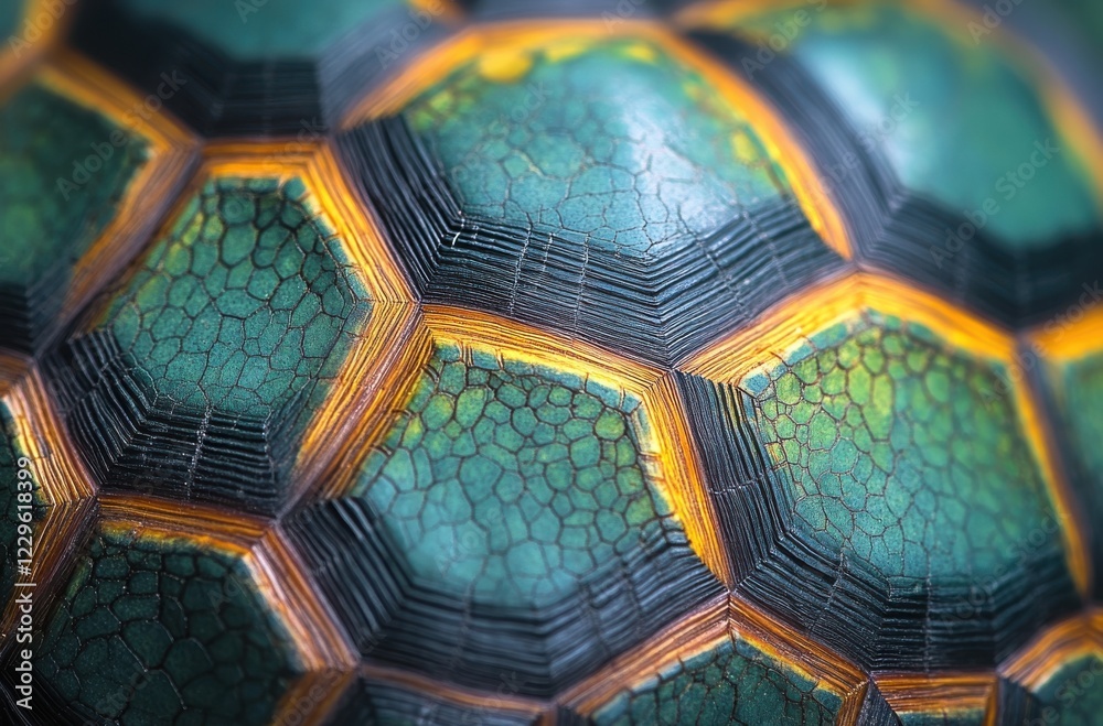 Close-up View of Intricate Texture on a Colorful Turtle Shell Showcasing Unique Patterns and Natural Beauty of Animal Exoskeleton Close-up View of Intricate Texture on a Colorful Turtle Shell Showcasing Unique Patterns and Natural Beauty of Animal Exoskeleton