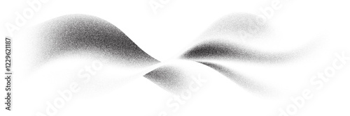 Noise grain wave with abstract texture of sand dust for background. Vector grunge abstract effect of noise grain wave with paint brush spray or airbrush halftone effect