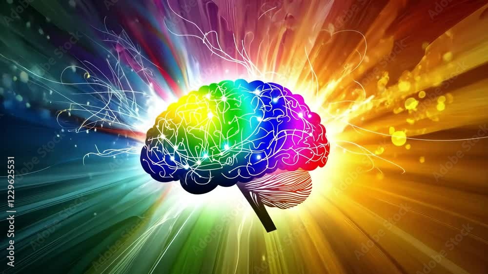 Vibrant Brainpower: A Colorful Representation of Human Intellect