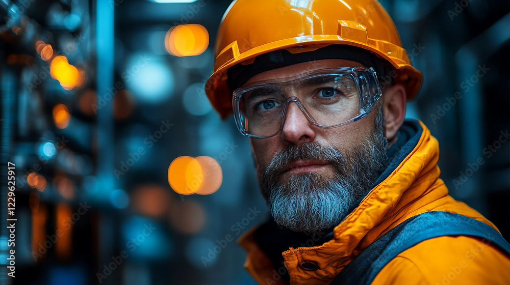 worker with helmet