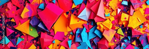 Abstract Fractured Wall Art for Mother's Day Background