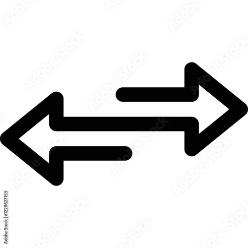 Opposite Direction Arrows photo