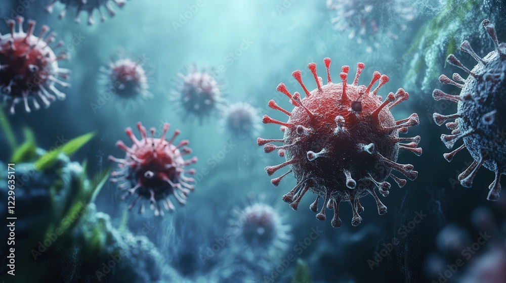 Obraz premium impact does a compromised immune system have on pathogen entry into the lungs