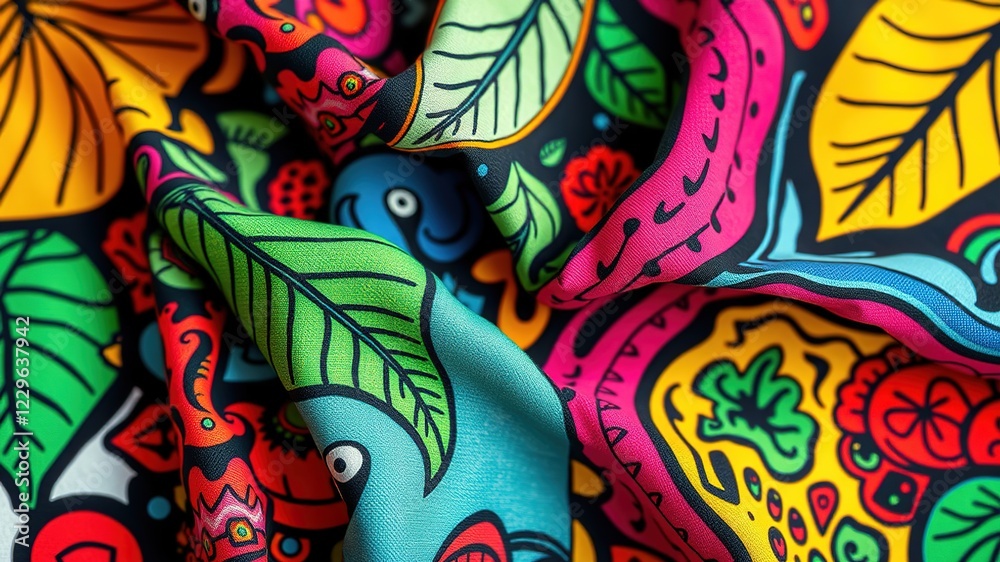 Fototapeta premium Eco-Friendly Clothing Designs with Compostable Elements