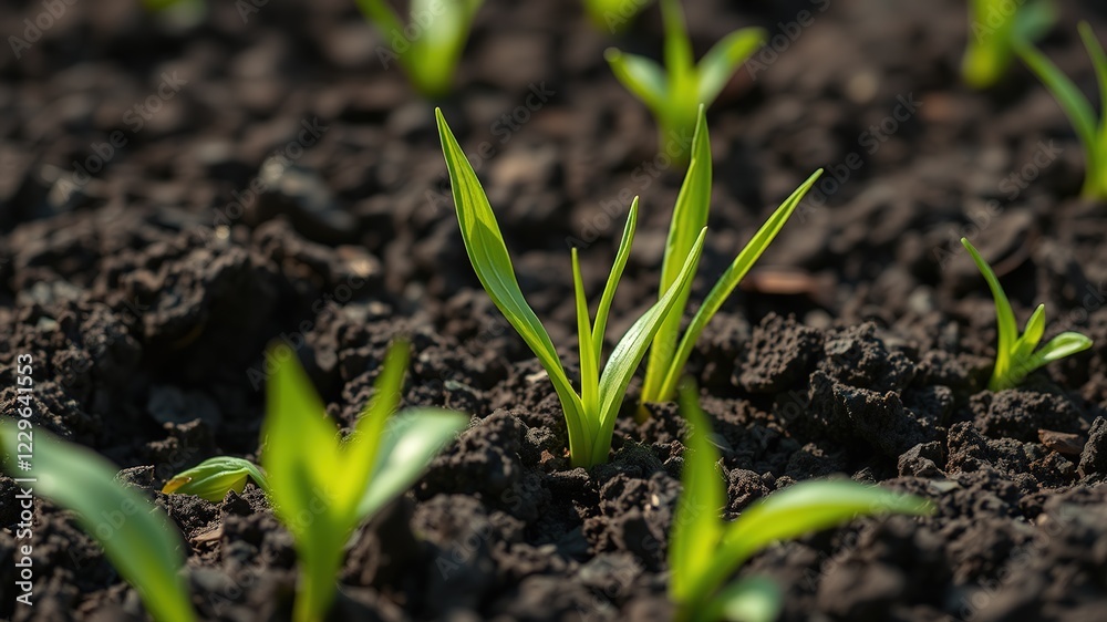 Fresh Growth Emerging From Rich Soil Fresh Growth Emerging From Rich Soil