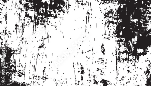 Wallpaper Mural Black and white dust and Scratched Textured Background. Black and white Grunge texture. Distress overlay texture. Vector EPS10. Torontodigital.ca