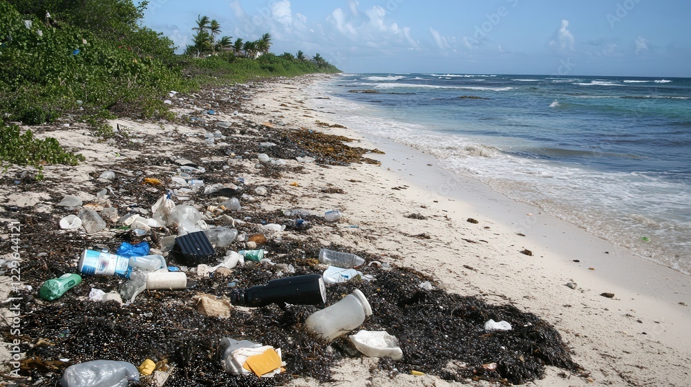 Obraz premium sediment dynamics play in microplastic accumulation models