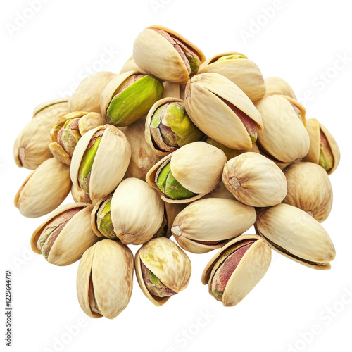 Delicious Pistachios on White on transparent background. photo