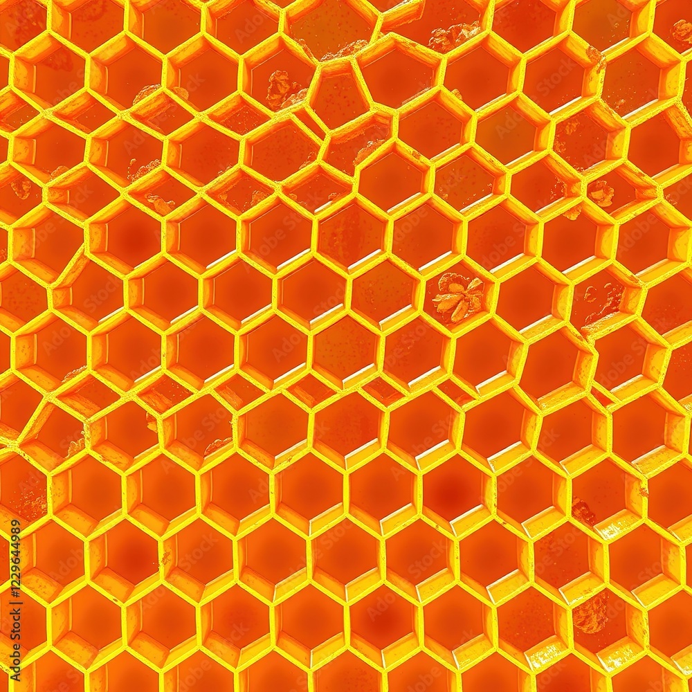 Honeycomb Geometric Abstract Pattern - Color Hues Honeycomb Geometric Abstract Pattern - Color Hues