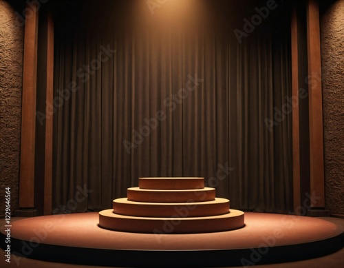 3d background podium