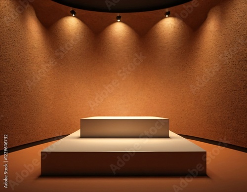 3d background podium
