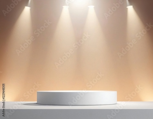 3d background podium