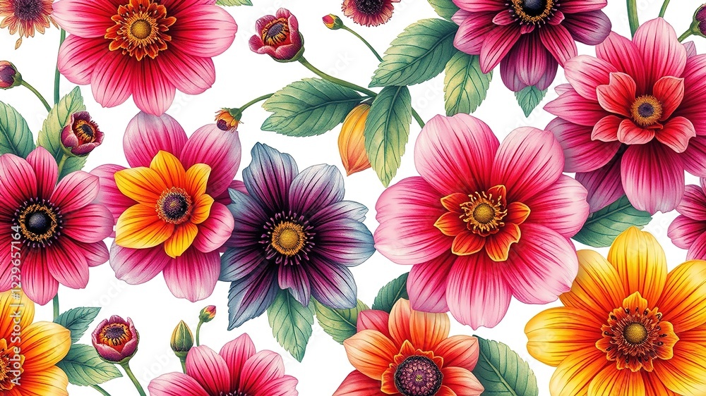 Spring Floral Illustrations - Organic Design Spring Floral Illustrations - Organic Design