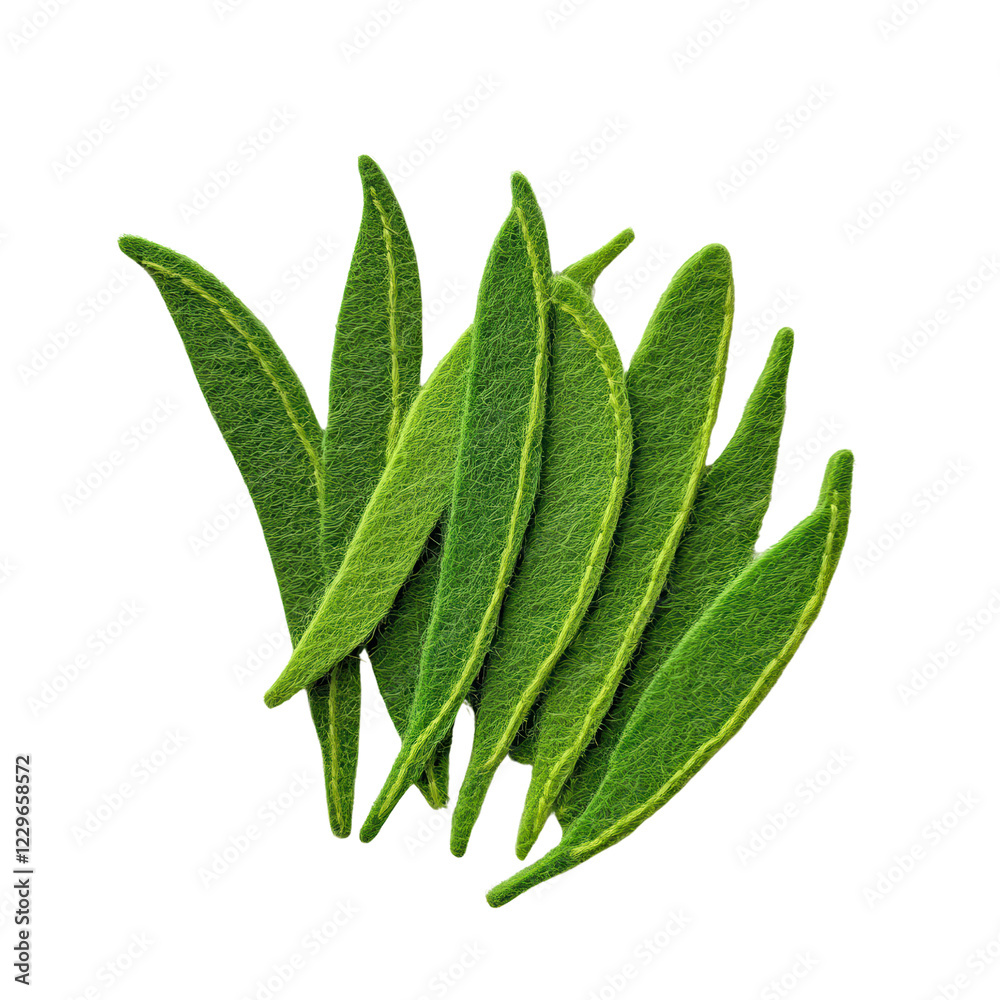 Fresh green leaves arranged beautifully on a white background. Fresh green leaves arranged beautifully on a white background.