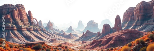 Vintage Textures: Surreal Dreamscapes in Bold Colors