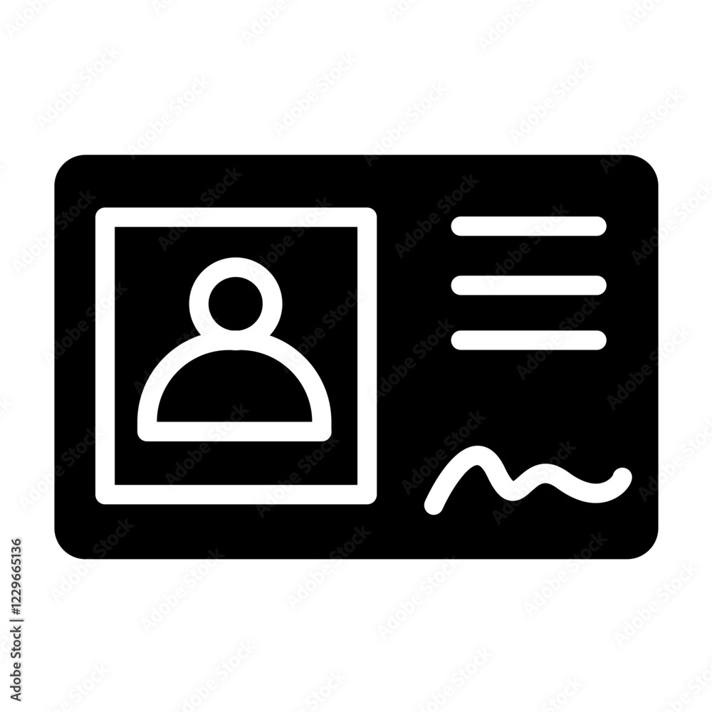 Vector Design Id Card Icon Style Vector Design Id Card Icon Style