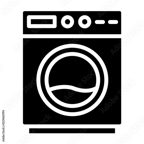 Vector Design Washing Machine Icon Style