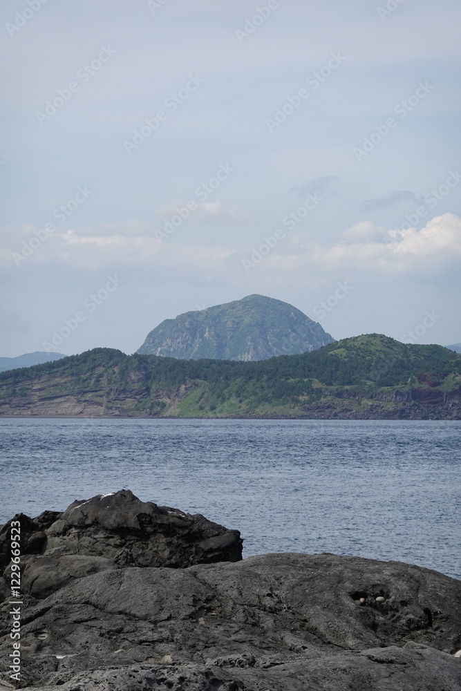 성산일출봉 우도 제주도 섬 대한민국 성산일출봉 우도 제주도 섬 대한민국