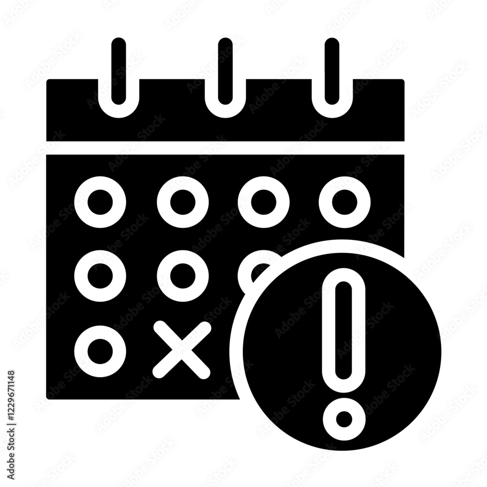 Vector Design Deadline Icon Style Vector Design Deadline Icon Style