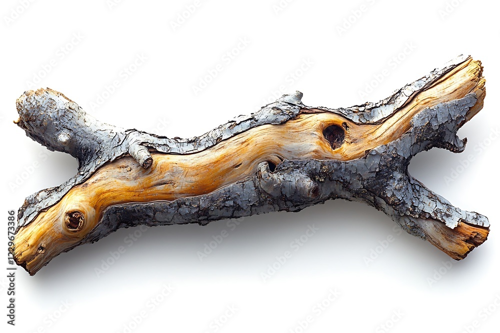 Naklejka premium Dry branches isolated on white background 