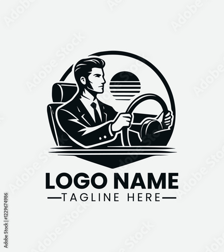 Professional Driver Logo Design, Expert Driver Logo, Reliable Driver Logo, Transportation Logo, Chauffeur Logo