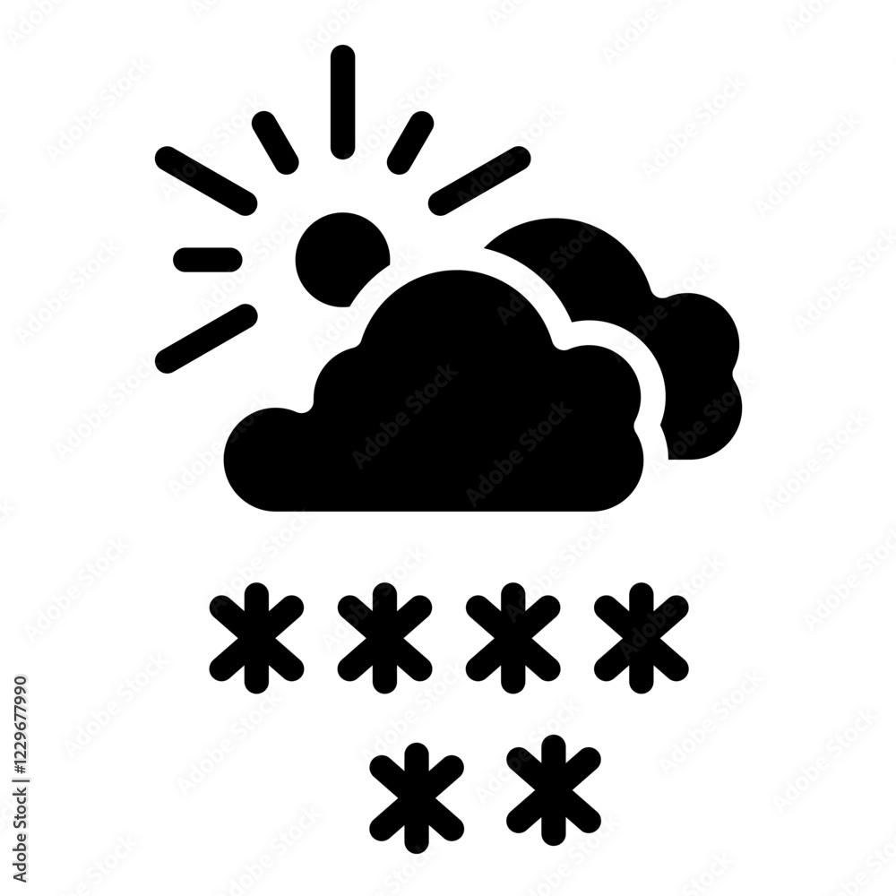 Vector Design Snow Icon Style Vector Design Snow Icon Style