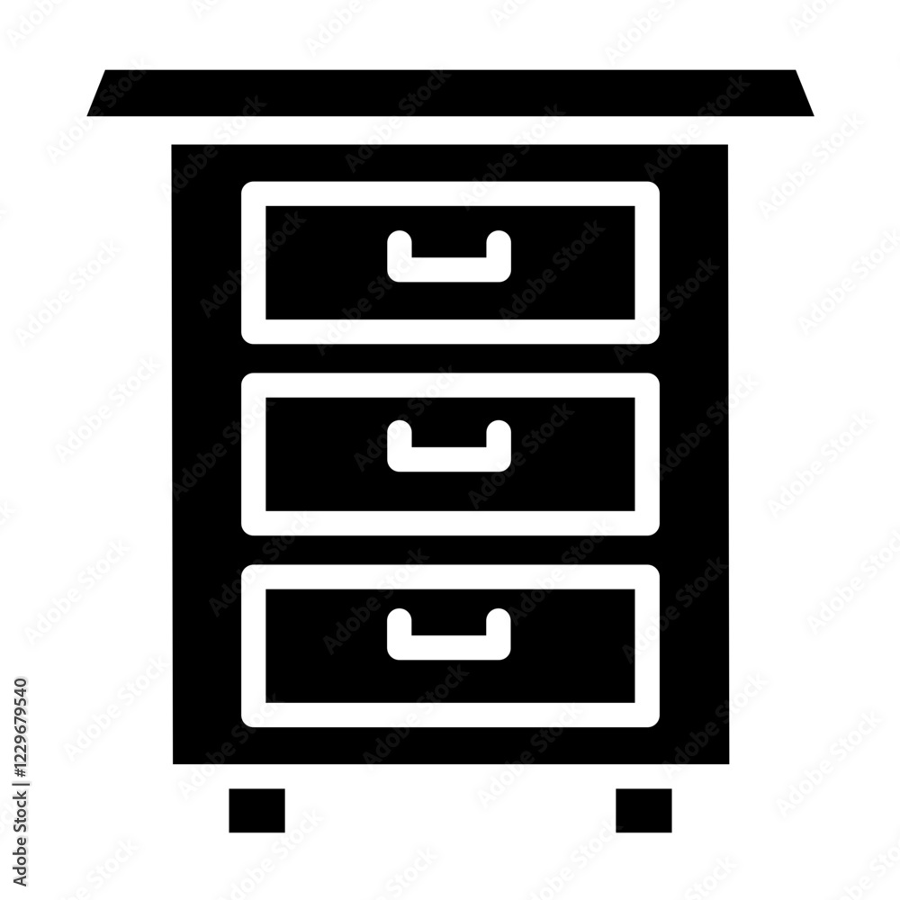 Vector Design Drawers Icon Style Vector Design Drawers Icon Style