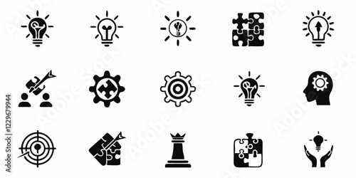 innovation symbols, lightbulb imagery