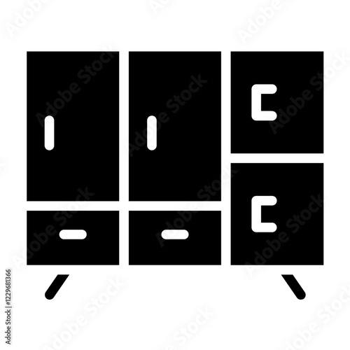 Vector Design Cupboard Icon Style