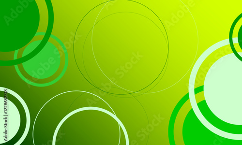 green multi circles shapes funny pattern textures abstract background