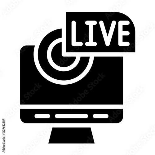 Vector Design Live Stream Icon Style