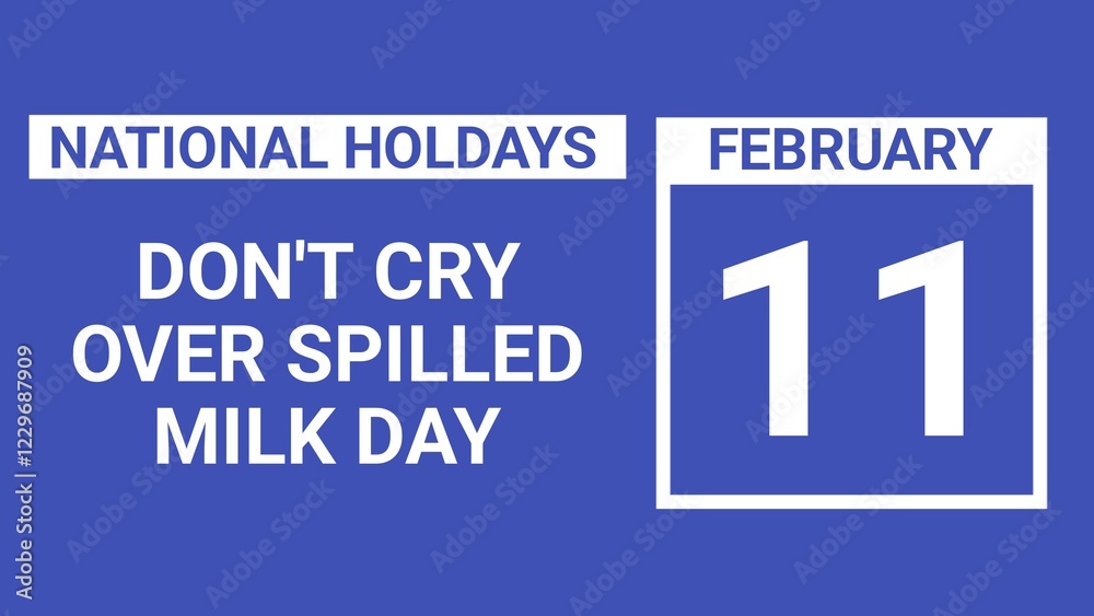 Obraz premium Don't Cry Over Spilled Milk Day web banner design illustration