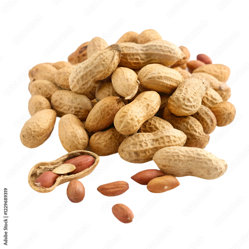 Heap of peanut isolated on transparent background Heap of peanut isolated on transparent background
