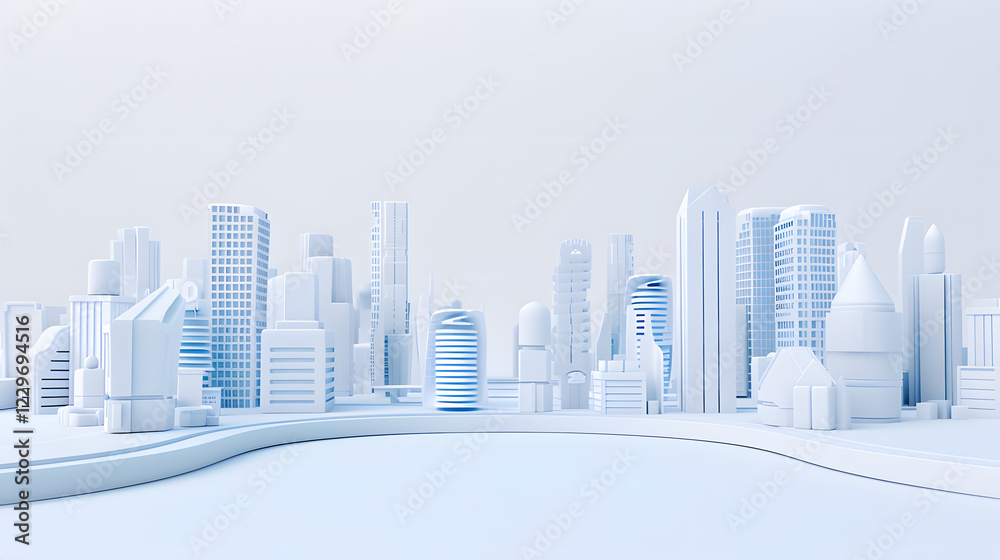 3d white map scene with city roads buildings top view isometric perspective 3d white map scene with city roads buildings top view isometric perspective