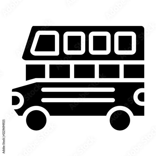 Vector Design Double Decker Icon Style