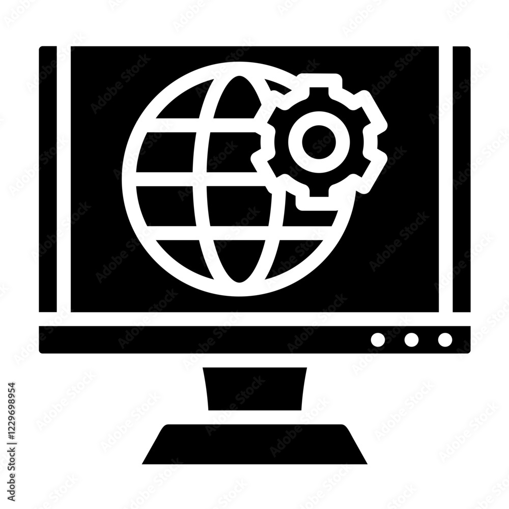 Vector Design Web Setting Icon Style