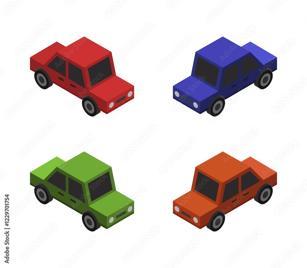 Obraz premium Car icon illustrated in vector on white background