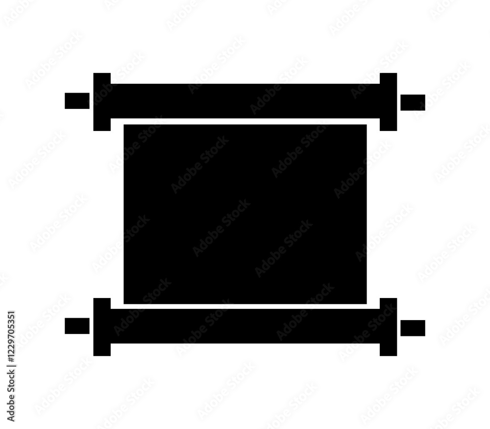 Manuscript icon illustrated in vector on white background Manuscript icon illustrated in vector on white background
