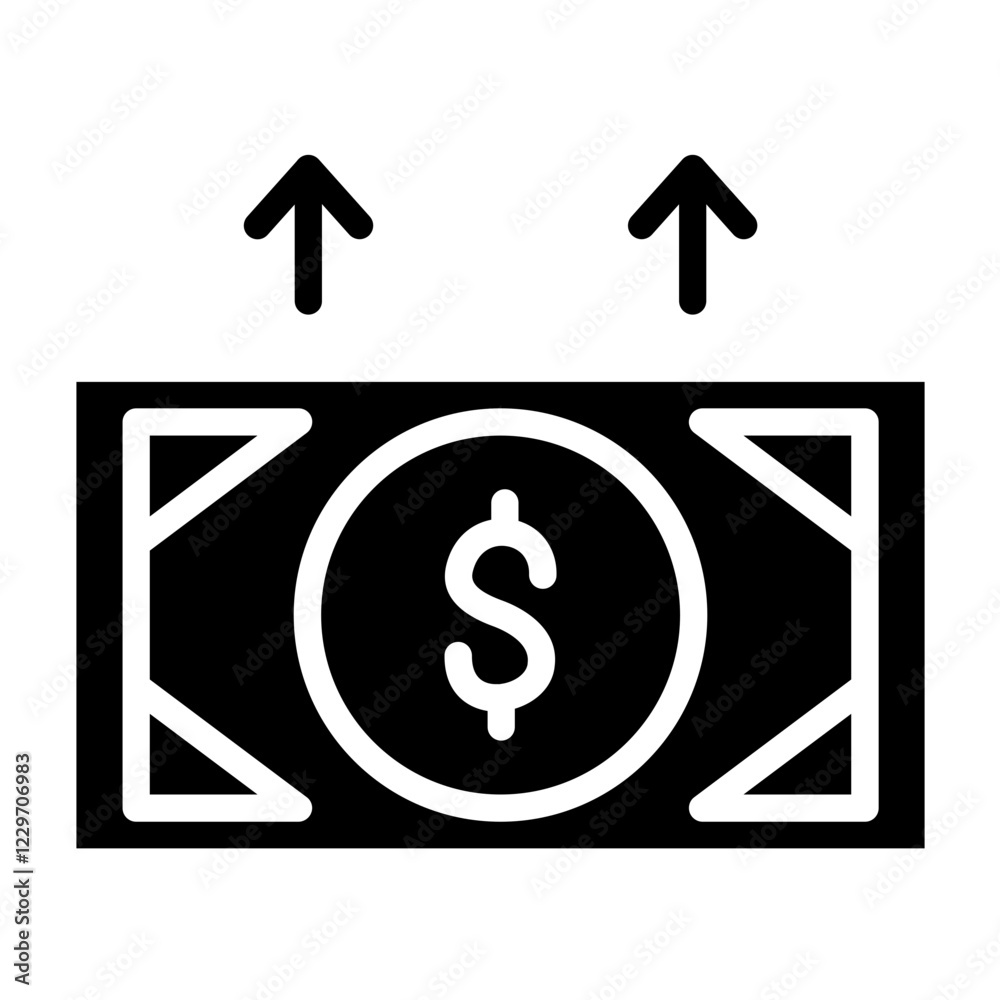 Vector Design Send Money Icon Style Vector Design Send Money Icon Style