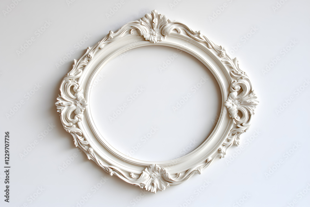 Frame mock up decorated with stucco in Renaissance and Baroque. Ornate Rococo Frame Frame mock up decorated with stucco in Renaissance and Baroque. Ornate Rococo Frame