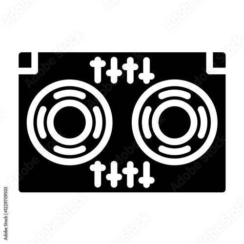 Vector Design DJ Icon Style