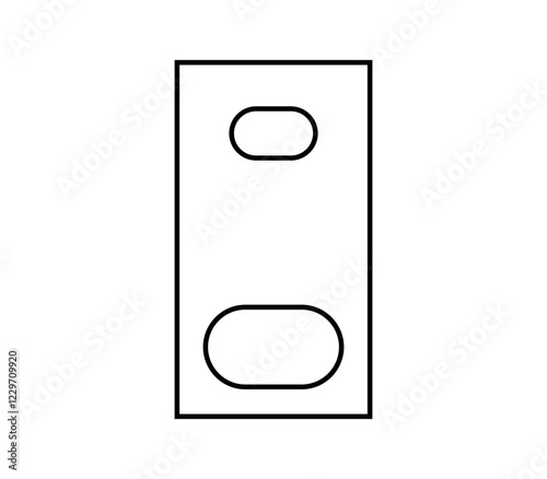 Tableau sur toile Woofer icon illustrated in vector on white background