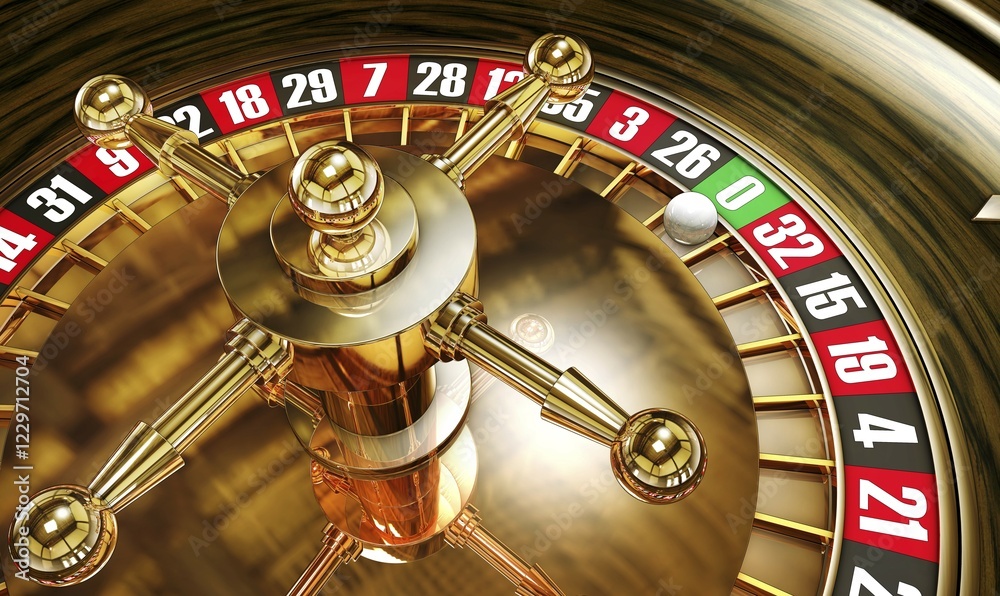 high resolution 3D rendering of roulette high resolution 3D rendering of roulette
