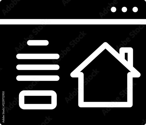 Home Browsing Glyph Icon