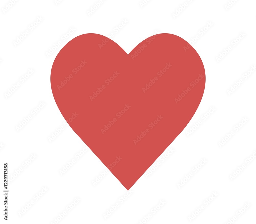 Heart icon illustrated in vector on white background