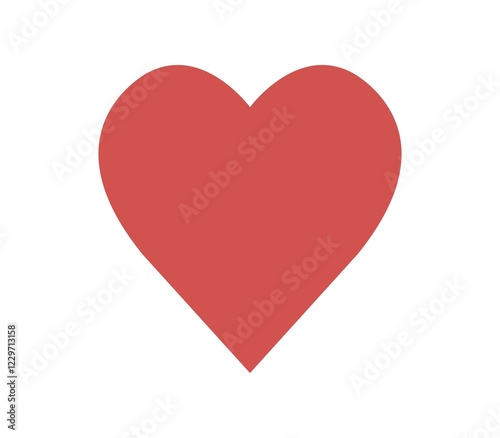 Obraz na płótnie Heart icon illustrated in vector on white background w salonie