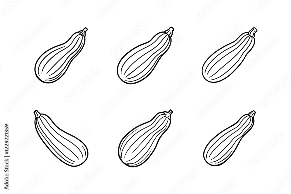 zucchini icon line art vector illustration zucchini icon line art vector illustration