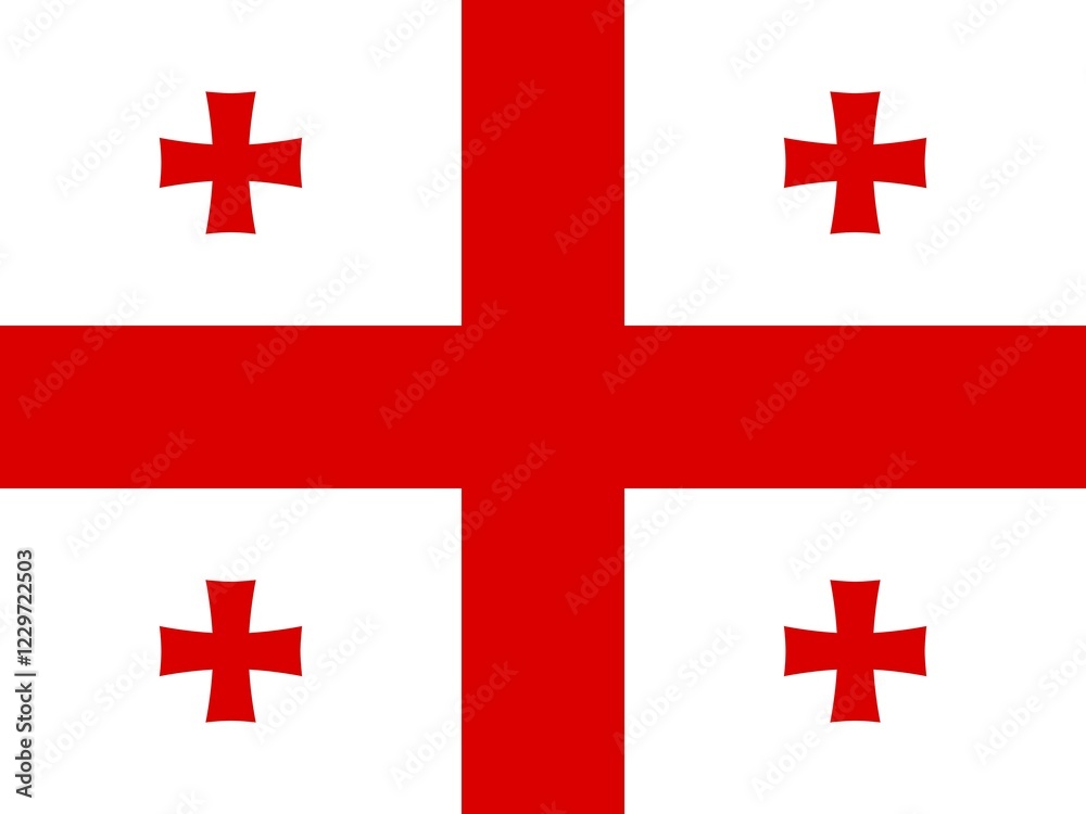 Official national flag of Georgia Official national flag of Georgia