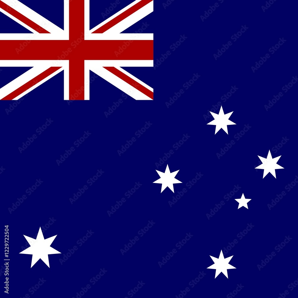 Fototapeta premium Official national flag of Heard Island and McDonald Islands