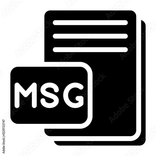 Vector Design MSG Icon Style